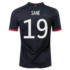 Jalkapallo Pelipaidat Saksa SANE 19 Vieraspaita Euro 2020 Lyhythihainen